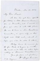 Autograph Letter Signed by William Lloyd Garrison, to fellow abolitionist Thomas Wentworth Higginson