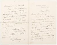 Autograph Letter Signed S.L. Clemens, to Beatrice [Benjamin]
