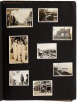 Photograph album containing approximately 170 photographs of a Japanese man visiting with friends and family