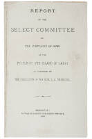 Report of the Select Committee on the complaint of some of the people of the Island of Lanai, as presented by the resolution of the Hon. L.A. Thurston