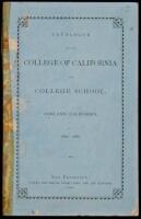 Catalogue of the College of California and College School, Oakland, California. 1865-1866