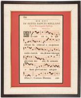 Printed antiphonal leaf