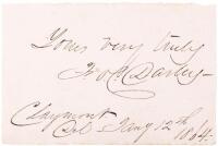 Autograph sentiment from the noted American illustrator