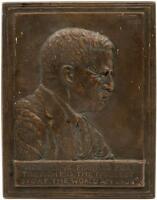 Bas-relief plaque of President Theodore Roosevelt