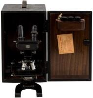 Vintage Spencer microscope, in original box