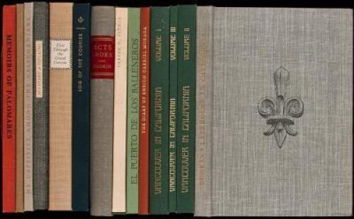 Collection of books from Glen Dawson's Early California Travel Series