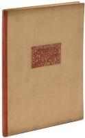 A Note By William Morris on His Aims in Founding the Kelmscott Press Together with a Short History and Description of the Press By S. C. Cockerell Reprinted for Philobiblon to Celebrate the Centenary of the Birth of William Morris 1834:1934