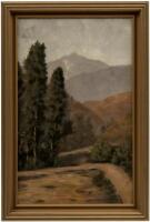 Small oil painting of a California scene