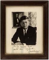 Signed photograph of John F. Kennedy