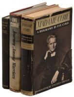 Two works by Eve Curie and one by Marie Curie, all signed or inscribed by Eve Curie