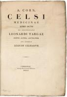 A. Corn. Celsi Medicinae libri octo ex recensione Leonardi Targae