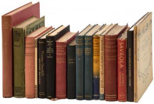 Sixteen volumes by, about, or with contributions by Sir Winston S. Churchill