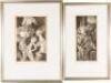 Two etchings by M. Vallens, signed - Artist's Proofs