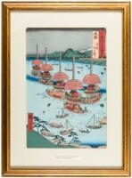 The Tenno Festival at Tsushima in Owari Province - from the series Rokujuyoshu meisho zue (Famous Views of The Sixty-odd Provinces)