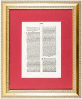 Printed leaf from the New Testament