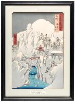 Snow on Mt. Haruna in Kozuke Province - from the series Rokujuyoshu meisho zue (Famous Views of The Sixty-odd Provinces)
