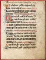 Illuminated manuscript leaf from a Psalter, on vellum