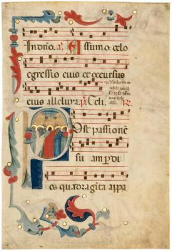 Antiphonal leaf on vellum