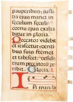 Antiphonal leaf on vellum