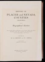 History of Placer and Nevada Counties, California, with Biographical Sketches