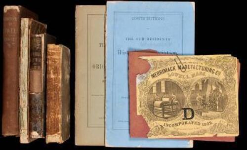 Small group of books relating to Lowell, Massachusetts