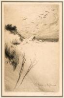The Voice of the Dunes - etching signed by Earl H. Reed