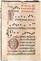 Antiphonal manuscript on vellum