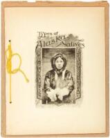 Types of Alaska Natives - rare booklet with photograph portraits of 13 native Alaskans