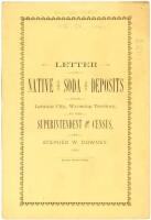 Letter on Native Soda Deposits Near Laramie City, Wyoming Territory, to the Superintendent of the Census