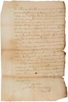 Autograph Document Signed (in Spanish) - 1802 French-Spanish New Orleans a year before the Louisiana Purchase
