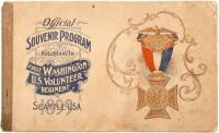 Official Souvenir Program, Reception at Seattle, Washington to First Washington U.S. Volunteer Regiment, November 5-7, 1899 - 1899 Washington State Regiment battles Aguinaldo’s rebels