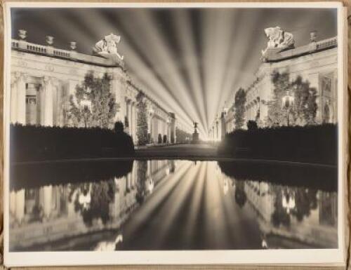 Thirty-four photographs of the Panama-Pacific International Exposition in leather presentation folder for Mayor James Rolph, Jr., of San Francisco