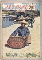 “Chinese shrimp picker near old Monterey, California” - color drawing on front cover of Sunset magazine