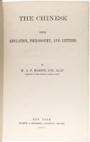 The Chinese: Their Education, Philosophy and Letters
