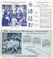 Two pictorial blotters issued by the American Missionary Association - American Missionary Association aids Chinese and Japanese children