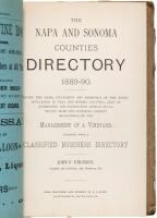 The Napa and Sonoma Counties Directory, 1889-90