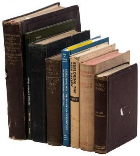 Nine volumes on Arctic exploration, including one by the famous Robert A. Peary, in which he claims to be the first to have reached the North Pole with his expedition in 1909