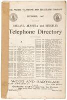 Oakland, Alameda, and Berkeley Telephone Directory. December 1907