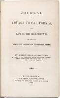 Journal of a Voyage to California, and Life in the Gold Diggings, and Also of a Voyage from California to the Sandwich Islands.