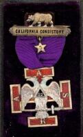 California Consistory Masonic Medal