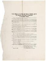 To the Mayors of the Cities and Towns of California, and to the Chairmen of the Board of Supervisors of the Counties thereof