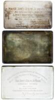 Three engraved silver commemorative membership certificates for James Rolph