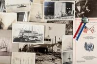 Approximately 54 original photographs of ships and nautical subjects, plus a few related items