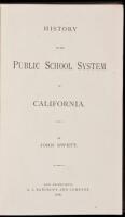 History of the Public School System of California