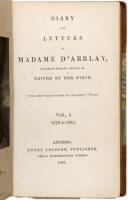 Diary and Letters of Madame D'Arblay, Author of Evelina, Cecilia, &c.