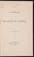 A History of the College of California