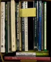 Shelf of golf books