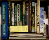 Shelf of golf books