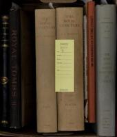 Shelf of works about tombs
