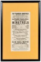 San Francisco Minstrels, 585 Broadway - broadside